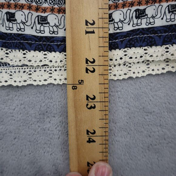 C.O.C Shirt Womens 3XL Multicolor Off The Shoulder Curvy Fit Rayon Eyelet - Picture 5 of 16